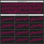 Rosa Authentic Baseball Custom Fashion Weiß-Schwarz Jersey Split