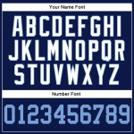 Custom Authentic Jersey Navy Weiß Baseball Nadelstreifen Blau-Weiß Hell