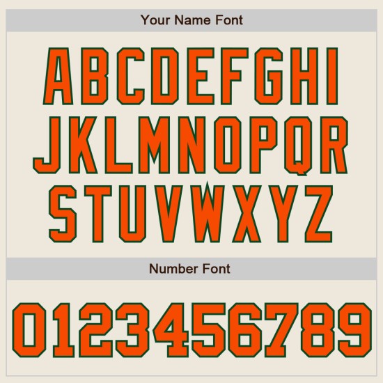 Custom Baseball Orange-Grün Creme Nadelstreifen Authentic Jersey Navy