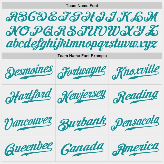 Teal Custom Weiß Authentic Jersey Baseball
