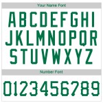 Baseball Custom Grün Throwback Rippstrick Kelly Authentic Shirt Jersey Weiß