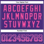 Custom Jersey Blau Baseball Fashion Lila Authentic Drift Pink-Light