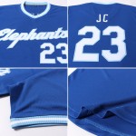 White-Light Jersey Baseball Royal Rib-Strick Custom Blue Authentic Throwback Shirt