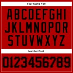 Authentisches rotes schwarzes benutzerdefiniertes Baseball-Trikot