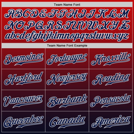 Baseball Rot Jersey Fashion Fade Navy-Weiß Custom Authentic