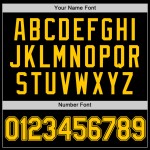 Custom Baseball Authentic Schwarzes Trikot Gold-Schwarz