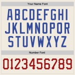 Red-Royal Baseball Custom Authentic Cremefarbenes Trikot