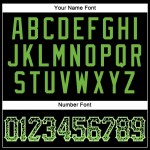 Grün-Weiß Drift Custom Baseball Jersey Schwarz Fashion Authentic Neon