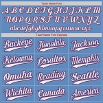 Weiß-Rot Baseball Blau Jersey Authentic Light Custom