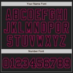 Rosa Authentic Baseball Custom Fashion Weiß-Schwarz Jersey Split