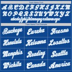 White-Light Jersey Baseball Royal Rib-Strick Custom Blue Authentic Throwback Shirt