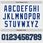 Royal-Gold Authentic White Custom Baseball-Trikot