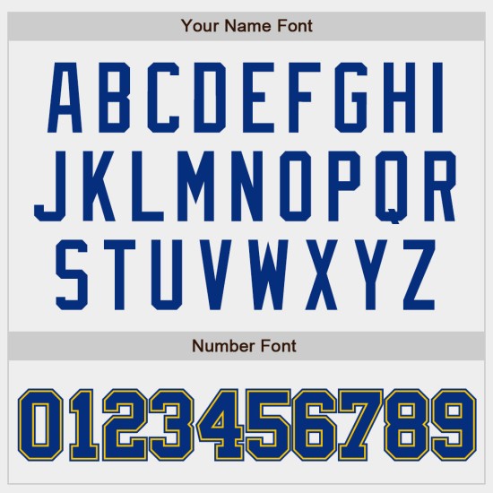 Royal-Gold Authentic White Custom Baseball-Trikot