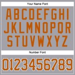 Texas Authentic Baseball Orange-Weiß Graues Trikot Custom