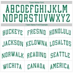 Baseball Custom Grün Throwback Rippstrick Kelly Authentic Shirt Jersey Weiß