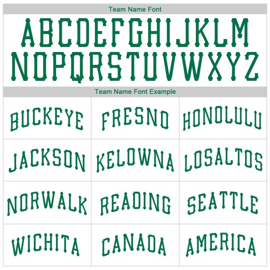 Baseball Custom Grün Throwback Rippstrick Kelly Authentic Shirt Jersey Weiß