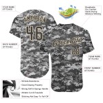 Jersey Steel Camo Authentic bis Grau-Creme Custom Baseball Salute Service