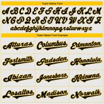 Weiß-Schwarz-Gold Authentic Custom Baseball Jersey