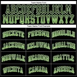 Grün-Weiß Drift Custom Baseball Jersey Schwarz Fashion Authentic Neon