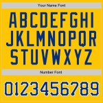 Nadelstreifen Royal-Weiß Authentic Gelb Baseball Jersey Royal Custom