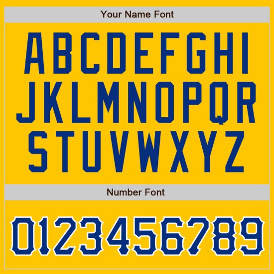 Nadelstreifen Royal-Weiß Authentic Gelb Baseball Jersey Royal Custom