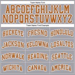 Texas Authentic Baseball Orange-Weiß Graues Trikot Custom