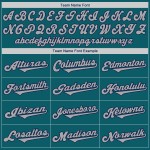 Baseball Custom Teal Jersey Grau-Marineblau Authentic