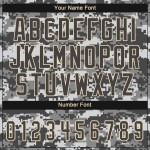 Jersey Steel Camo Authentic bis Grau-Creme Custom Baseball Salute Service