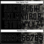 Grau Schwarz Stahl 3D Schädel Jersey Authentische Custom Baseball Mode