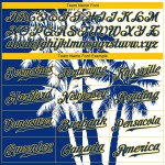 Kokosnuss-Muster 3D-Design Jersey Authentische benutzerdefinierte Hawaii Baseball Bäume