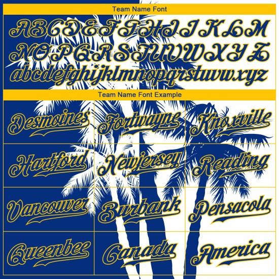 Kokosnuss-Muster 3D-Design Jersey Authentische benutzerdefinierte Hawaii Baseball Bäume