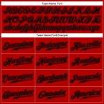 Authentisches rotes schwarzes benutzerdefiniertes Baseball-Trikot