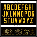 Jersey Pinstripe Gold Authentic Baseball Schwarz Schwarz-Gold Custom