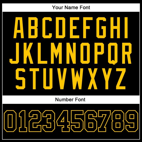 Jersey Pinstripe Gold Authentic Baseball Schwarz Schwarz-Gold Custom